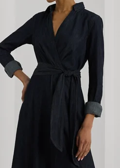 Robe Mi-longue Manches Longues En Denim -LOLY Femme Vetements Magasin s7 1484356 alternate4