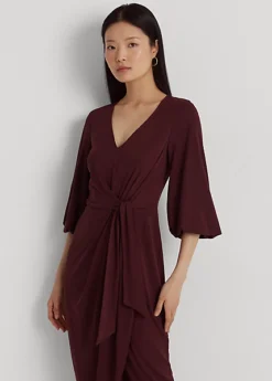 Robe Mi-longue Lacée En Jersey Stretch -LOLY Femme Vetements Magasin s7 1484360 alternate1