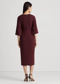 Robe Mi-longue Lacée En Jersey Stretch -LOLY Femme Vetements Magasin s7 1484360 alternate3