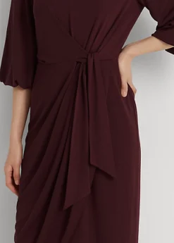 Robe Mi-longue Lacée En Jersey Stretch -LOLY Femme Vetements Magasin s7 1484360 alternate4