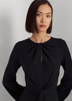 Robe Avec Torsade En Jersey Stretch 9 Robe Avec Torsade En Jersey Stretch -LOLY Femme Vetements Magasin s7 1484478 alternate4