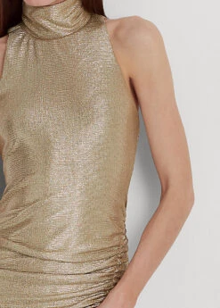 Robe De Soirée Métallisée Sans Manches -LOLY Femme Vetements Magasin s7 1484858 alternate4