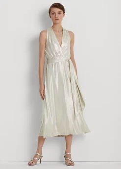 Robe Dos Nu En Jersey Métallisé