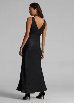 Robe Du Soir Coupée En Biais En Jacquard -LOLY Femme Vetements Magasin s7 1485147 alternate3