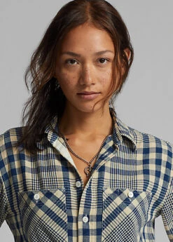 Robe-chemise écossaise En Coton Et Lin -LOLY Femme Vetements Magasin s7 1485190 alternate4