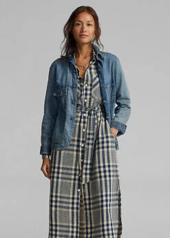 Robe-chemise écossaise En Coton Et Lin -LOLY Femme Vetements Magasin s7 1485190 alternate5