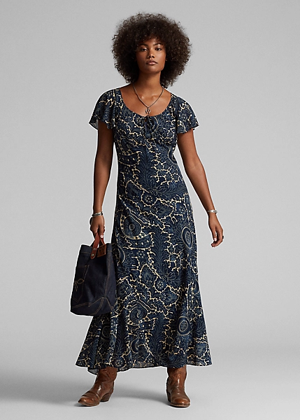 Robe Fleurie En Voile De Coton 2 Robe Fleurie En Voile De Coton – Image 2