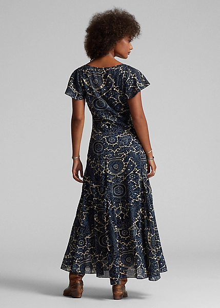 Robe Fleurie En Voile De Coton 4 Robe Fleurie En Voile De Coton – Image 4