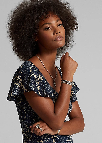 Robe Fleurie En Voile De Coton 5 Robe Fleurie En Voile De Coton – Image 5