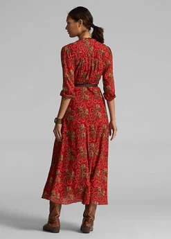 Robe En Coton Fleuri Coupée En Biais -LOLY Femme Vetements Magasin s7 1485194 alternate3