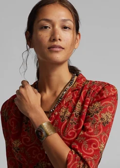 Robe En Coton Fleuri Coupée En Biais -LOLY Femme Vetements Magasin s7 1485194 alternate4