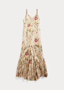 Robe Fleurie Jacquard De Soie -LOLY Femme Vetements Magasin s7 1485195 alternate15