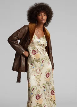 Robe Fleurie Jacquard De Soie -LOLY Femme Vetements Magasin s7 1485195 alternate2