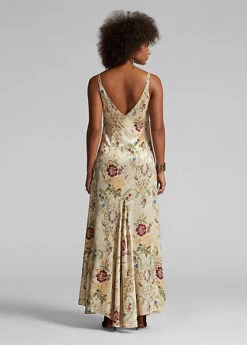 Robe Fleurie Jacquard De Soie -LOLY Femme Vetements Magasin s7 1485195 alternate3