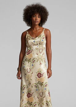 Robe Fleurie Jacquard De Soie -LOLY Femme Vetements Magasin s7 1485195 alternate5