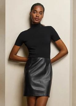 Robe à Col Cheminée En Laine Et Agneau -LOLY Femme Vetements Magasin s7 1486307 alternate1