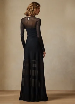 Robe Du Soir Col Rond à Manches Longues 9 Robe Du Soir Col Rond à Manches Longues -LOLY Femme Vetements Magasin s7 1486309 alternate3