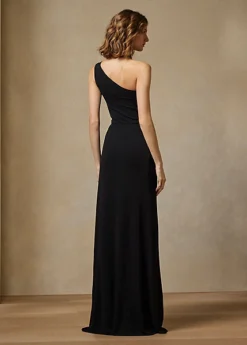 Robe Du Soir Asymétrique En Interlock -LOLY Femme Vetements Magasin s7 1486326 alternate3