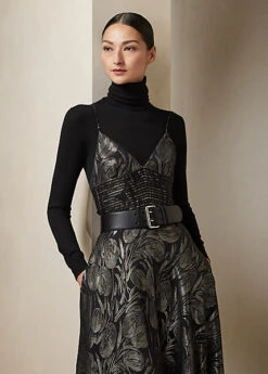 Robe De Cocktail Henri Jacquard Fleuri -LOLY Femme Vetements Magasin s7 1486343 alternate1