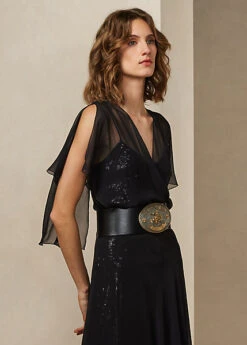 Robe Romaine En Mousseline De Soie 7 Robe Romaine En Mousseline De Soie -LOLY Femme Vetements Magasin s7 1486363 alternate1