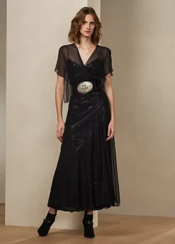 Robe Romaine En Mousseline De Soie