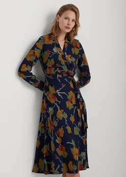 Robe Mi-longue Fleurie à Col En V Croisé -LOLY Femme Vetements Magasin s7 1488059 alternate1