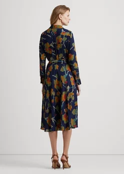 Robe Mi-longue Fleurie à Col En V Croisé -LOLY Femme Vetements Magasin s7 1488059 alternate3