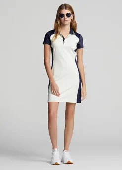 Robe Polo Color-block En Jersey Stretch