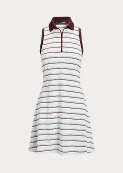 Robe Polo Sans Manches En Jersey Rayé