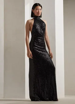 Robe De Soirée Décorée Sans Manches