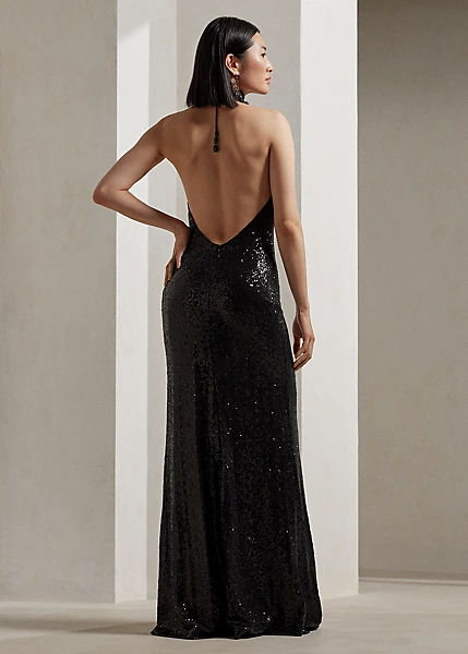 Robe De Soirée Décorée Sans Manches 4 Robe De Soirée Décorée Sans Manches – Image 4