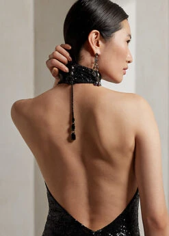 Robe De Soirée Décorée Sans Manches 9 Robe De Soirée Décorée Sans Manches -LOLY Femme Vetements Magasin s7 1489616 alternate4