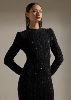 Robe-pull De Soirée Décorée Et Torsadée -LOLY Femme Vetements Magasin s7 1489617 alternate1