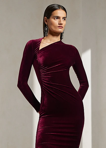 Robe Kinslee Manches Longues En Velours 3 Robe Kinslee Manches Longues En Velours – Image 3