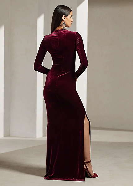 Robe Kinslee Manches Longues En Velours 4 Robe Kinslee Manches Longues En Velours – Image 4