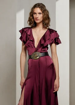 Robe De Soirée Josef En Satin Stretch -LOLY Femme Vetements Magasin s7 1489636 alternate1