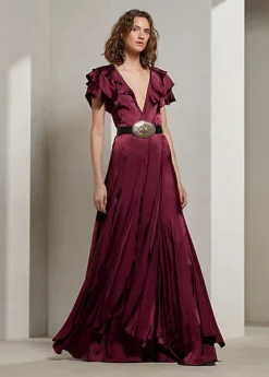 Robe De Soirée Josef En Satin Stretch