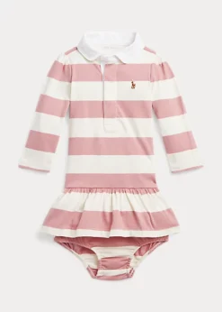 Robe Rugby En Coton Rayé Et Bloomer