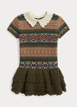 Robe-pull Fair Isle En Coton Et Laine