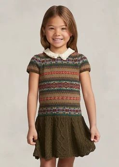 Robe-pull Fair Isle En Coton Mélangé -LOLY Femme Vetements Magasin s7 1491496 alternate3