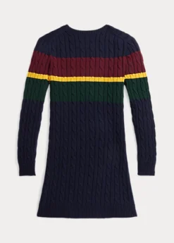 Robe-pull Rayée Tricot Torsadé De Coton -LOLY Femme Vetements Magasin s7 1491615 alternate1