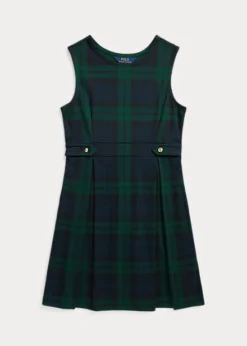 Robe écossaise Plissée En Jersey Ponte