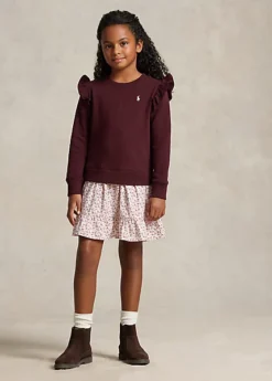 Robe Sweat Fleurie En Molleton