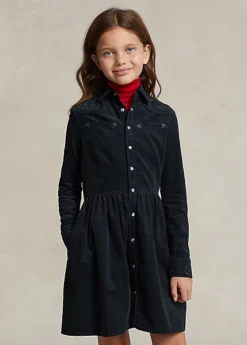 Robe-chemise Western En Velours Côtelé 9 Robe-chemise Western En Velours Côtelé -LOLY Femme Vetements Magasin s7 1491697 alternate3