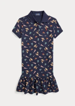 Robe Polo Bear En Piqué Stretch