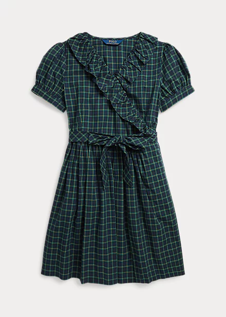 Robe Portefeuille à Motif écossais Coton 1 Robe Portefeuille à Motif écossais Coton