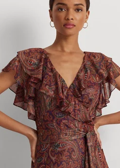 Robe Volantée Mousseline Soie Métallisée -LOLY Femme Vetements Magasin s7 1493468 alternate4