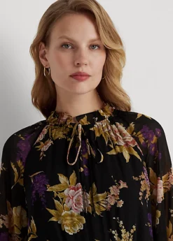 Robe En Georgette Fleurie Froissée -LOLY Femme Vetements Magasin s7 1493478 alternate4