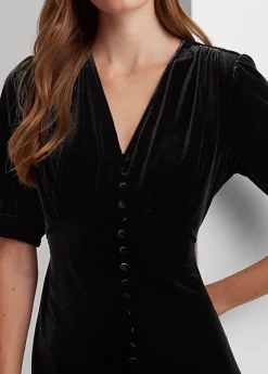 Robe Mi-longue En Velours Stretch 9 Robe Mi-longue En Velours Stretch -LOLY Femme Vetements Magasin s7 1493546 alternate4