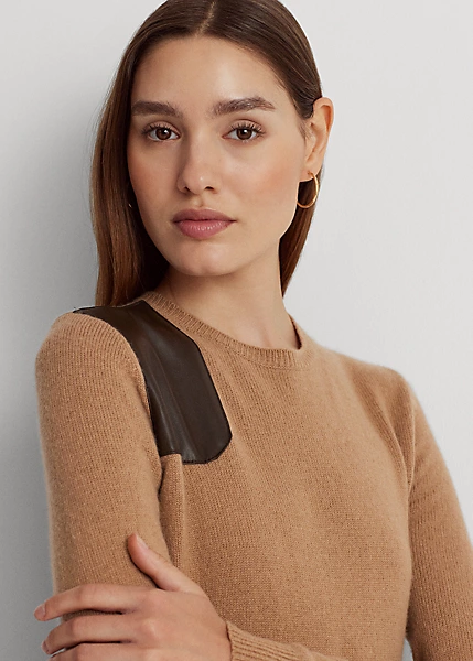 Robe En Cuir Vegan, Laine Et Cachemire 5 Robe En Cuir Vegan, Laine Et Cachemire – Image 5